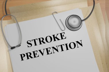 Stroke Prevention medical concept clipart