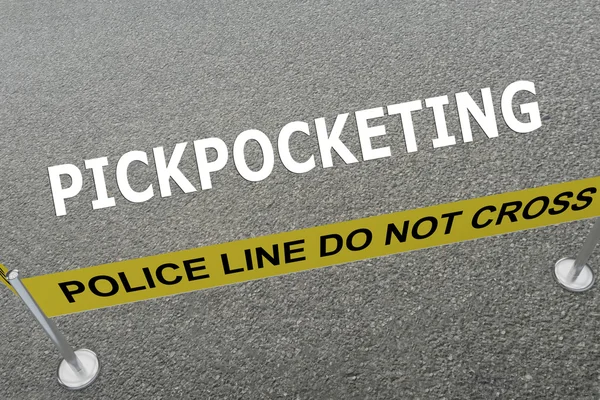 Concept de police Pickpocketing — Photo