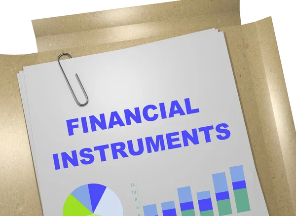 Concepto de negocio de instrumentos financieros — Foto de Stock