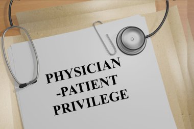 Physician-Patient Privilege medical concept clipart