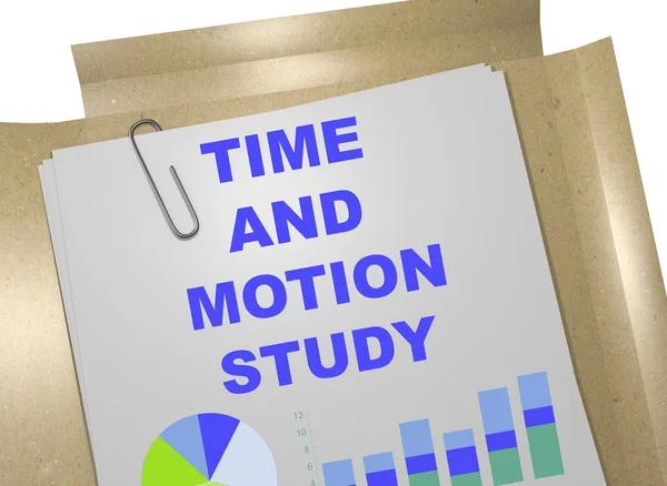 Concetto di business Time and Motion Study — Foto Stock
