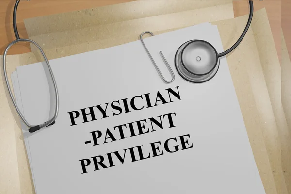 Concepto médico-paciente Privilege — Foto de Stock