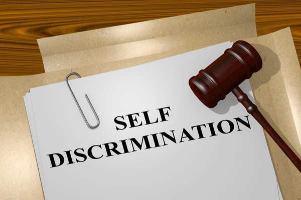 Vlastní právní pojem diskriminace — Stock fotografie