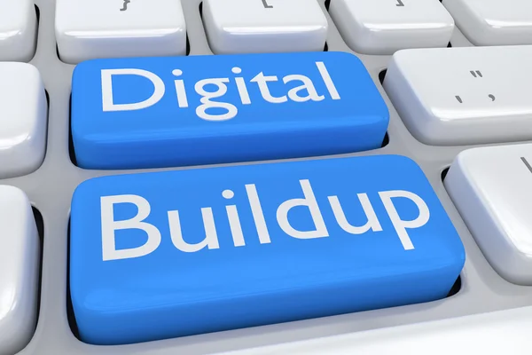 Concetto di Digital Buildup — Foto Stock