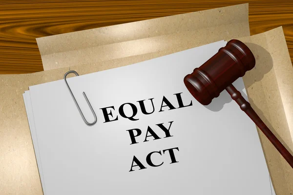 Concepto jurídico de la Ley de Igualdad Salarial —  Fotos de Stock