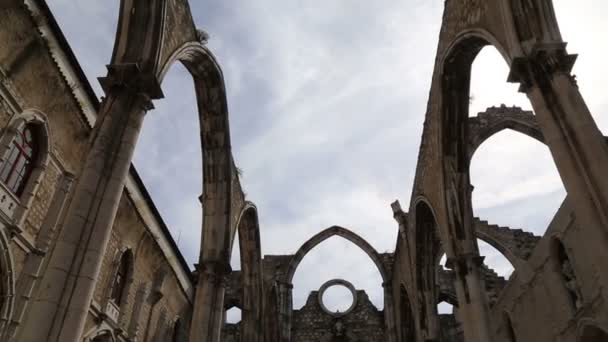 Convento do Carmo Convento — Vídeo de Stock