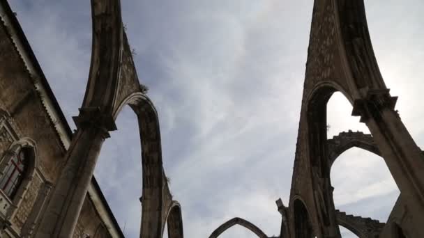 Convento do Carmo Convent — Stock Video