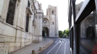 Lisbon Cathedral from tramvay 28