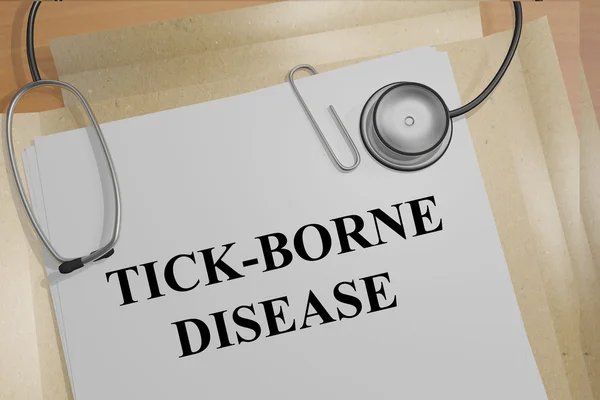 Conceito médico da Doença de Tick-Borne — Fotografia de Stock