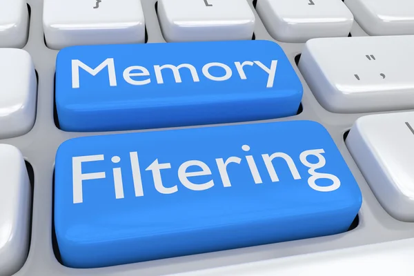 Conceito de software de filtragem de memória — Fotografia de Stock