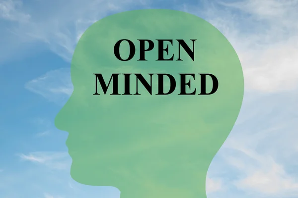 Nyitott gondolkodású mentális koncepció — Stock Fotó