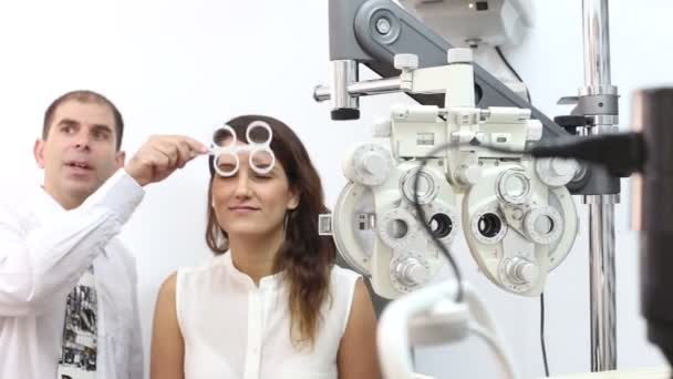 眼睛和视力测试 — 图库视频影像