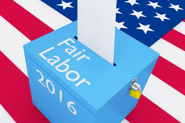 Fair Labor 2016 concepto de tema electoral — Foto de Stock