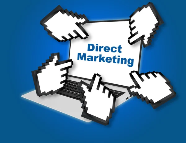 Concepto de negocio de marketing directo — Foto de Stock