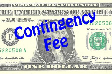 Contingency Fee business concept clipart