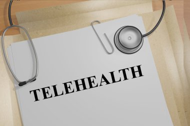 Telehealth medical concept clipart