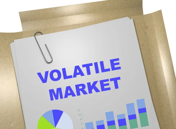 Volatile Market business concept — Stock Photo, Image