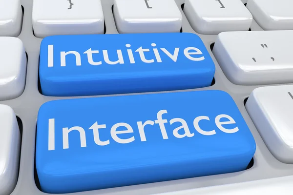 Intuïtieve Interface - human engineering concept — Stockfoto