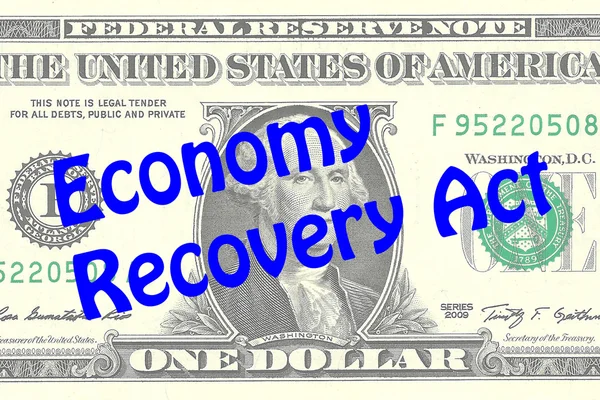 Koncepcja biznesowa gospodarki Recovery Act — Zdjęcie stockowe