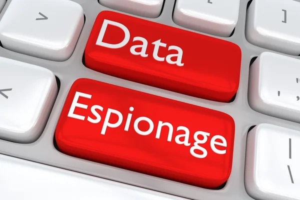 Dataspionage - informationskoncept - Stock-foto