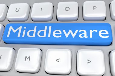 Middleware - technological concept clipart