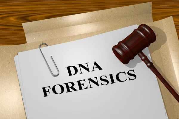 DNA Forensics rättsligt begrepp — Stockfoto