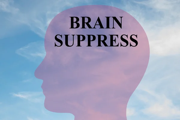 Concepto de supresión cerebral — Foto de Stock