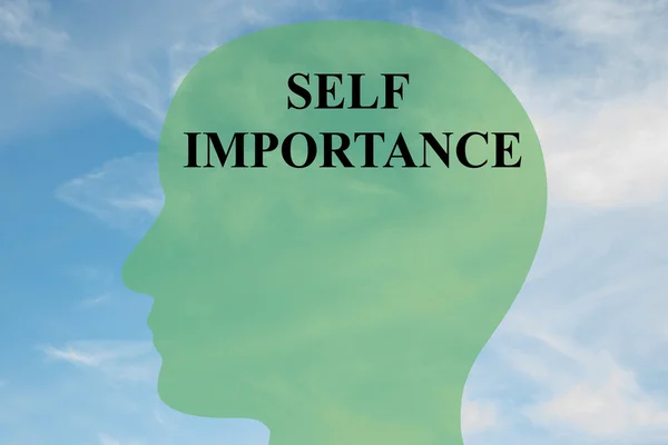 Self Importance - concept de personnalité — Photo