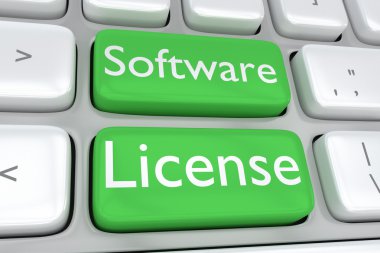 Software License concept clipart