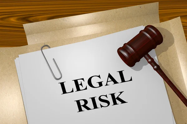 Concetto giuridico di rischio giuridico — Foto Stock