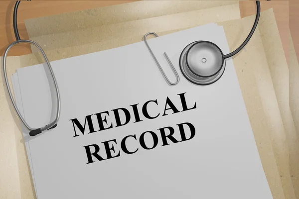Orvosi rekord fogalma — Stock Fotó