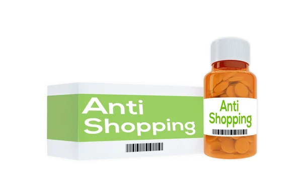 Anti Shopping concept — Stockfoto