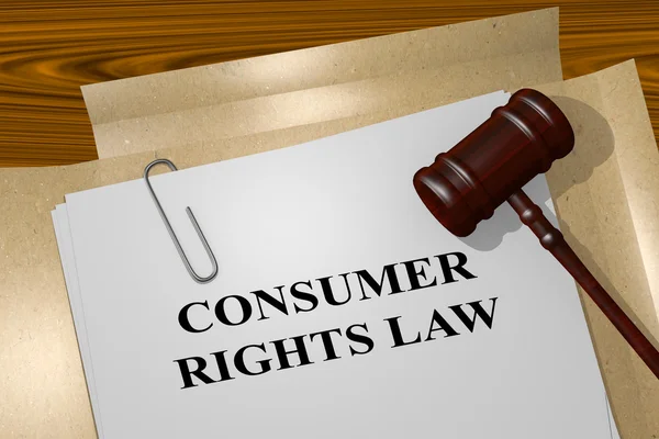 Правовая концепция Закона о правах потребителей — стоковое фото
