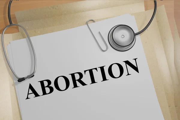 Медичний аборт концепції — стокове фото