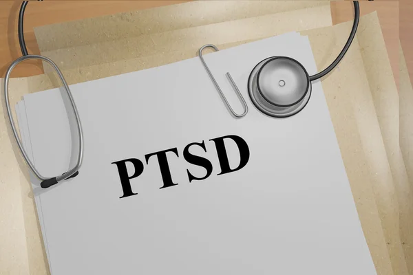 PTSD (Posttraumatic Stress Disorder) koncepcja — Zdjęcie stockowe