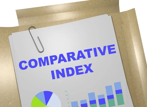 Srovnávací Index koncept — Stock fotografie