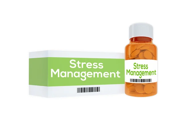 Conceito mental de gerenciamento de estresse — Fotografia de Stock