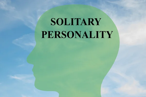 Solitary Personality mind concept — Stock Photo, Image