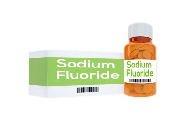Sodium Fluoride - medical concept clipart