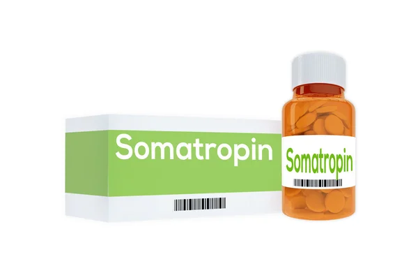 Somatropina - concepto médico — Foto de Stock