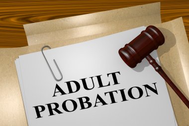 Adult Probation - legal concept clipart