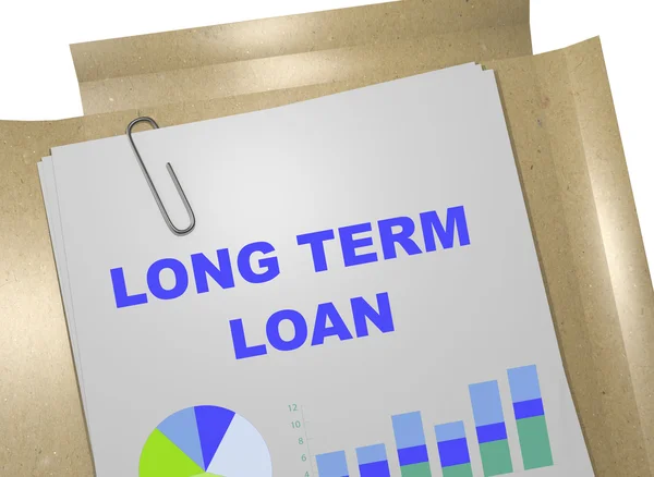 长期限贷款概念 — 图库照片