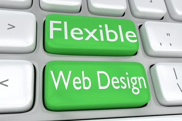 Conceito de Web Design flexível — Fotografia de Stock