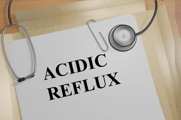 Reflujo ácido - concepto médico — Foto de Stock