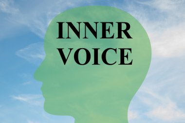 Inner Voice - mental concept clipart