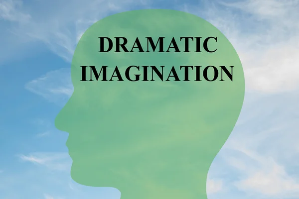 Драматическое воображение - ментальная концепция — стоковое фото