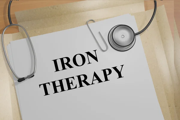 Iron Therapy - medical concept — Stock Photo, Image