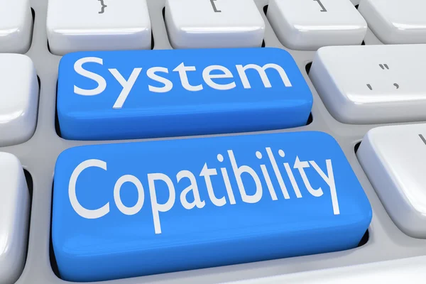 Systeem compatibiliteit concept — Stockfoto