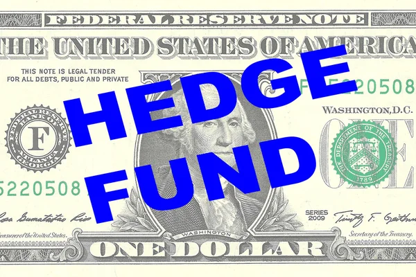 Pojęcie funduszy hedgingowych — Zdjęcie stockowe