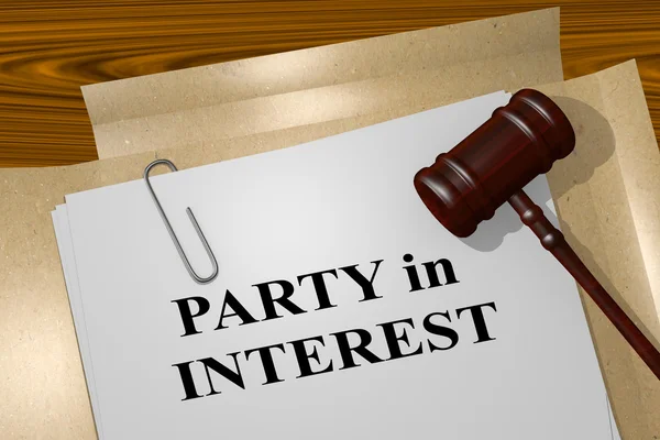 Partei im Interesse - Rechtsbegriff — Stockfoto